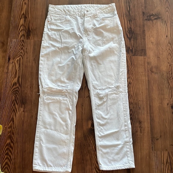 Zara Denim white jeans size Medium - Picture 1 of 7